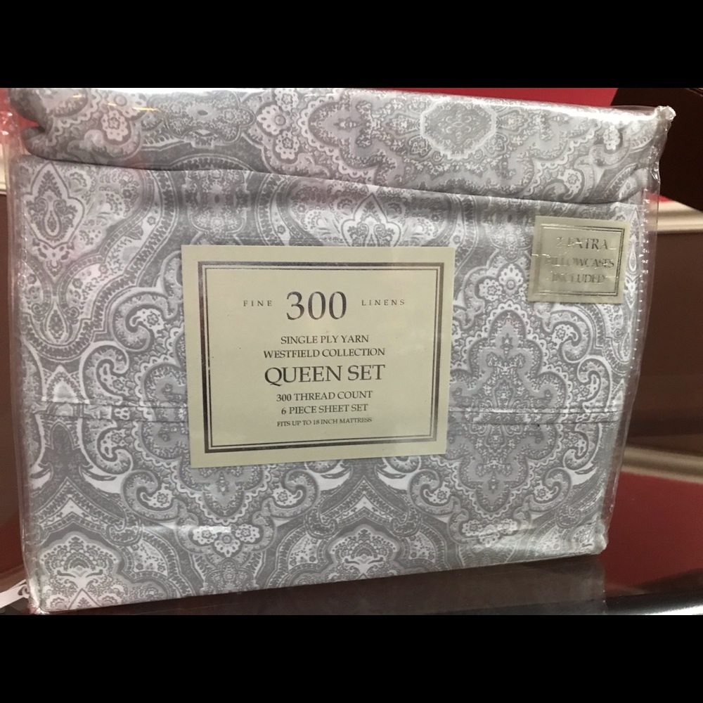 Fine Linens Westfield Collection Queen sheet set